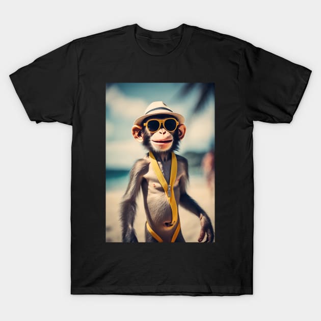 Funny monkey T-Shirt by helintonandruw